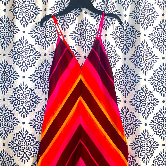 Chevron Slip Dress -ChristopherJohnRogers - Picture 4 of 11